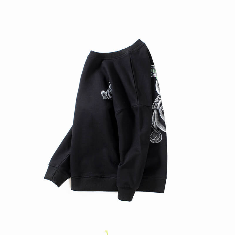 Wholesale Boys Casual Long Sleeve Round Neck Bear Pattern