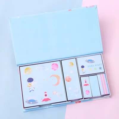 Creative Cute Cartoon Pattern Multiple Size Memo Pads Set Stationery Notebooks