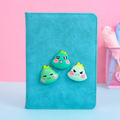 Cute Cartoon Pattern Decompression Soft Cover Notebook with Pen - Imitation Leather Journal