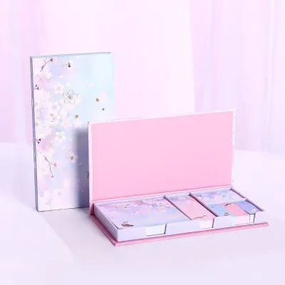 6pcs/set Creative Lovely Flower Memo Pad Set Stationery Notebooks