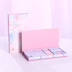 6pcs/set Creative Lovely Flower Memo Pad Set Stationery Notebooks