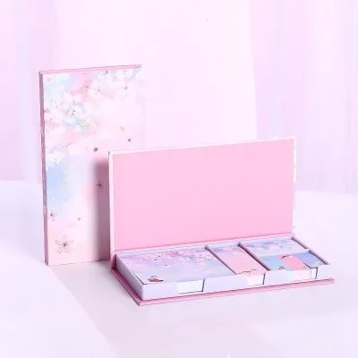 6pcs/set Creative Lovely Flower Memo Pad Set Stationery Notebooks