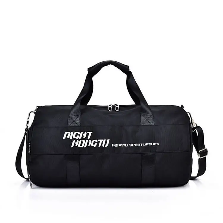 Men Casual Large Capacity Letter Printed Zipper Handbag Oxford Cloth