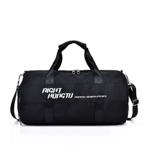 Men Casual Large Capacity Letter Printed Zipper Handbag Oxford Cloth