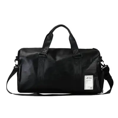 Men Casual Large Capacity Graphic Printed PU Zipper Handbag