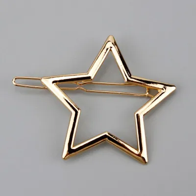 Star Heart Shape Alloy Hair Clip