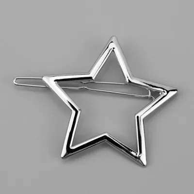 Star Heart Shape Alloy Hair Clip