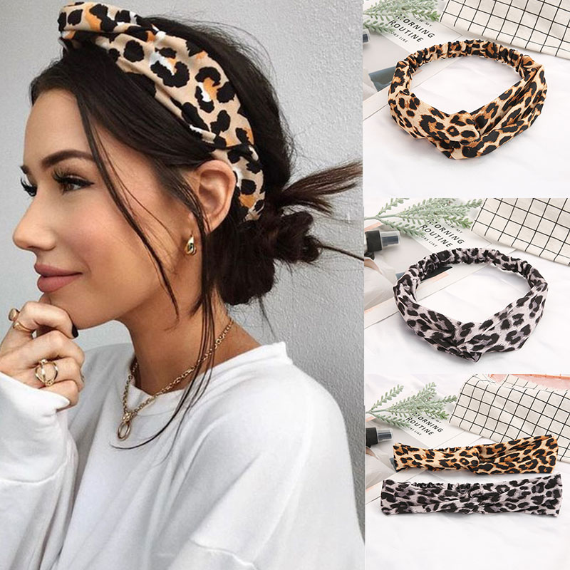 Wholesale Women Fashion Leopard Print Headband