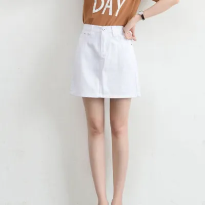 XS-3XL Women Denim A-Line Mini Skirt Urban Leisure