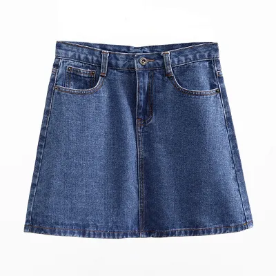 XS-3XL Women Denim A-Line Mini Skirt Urban Leisure