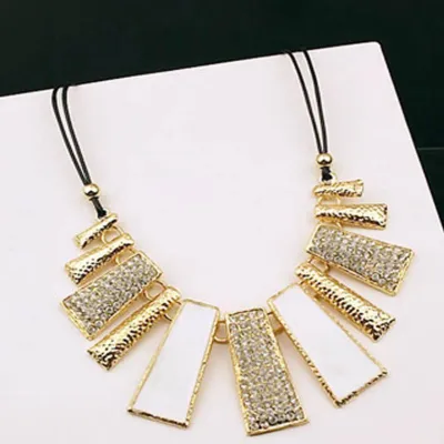 Exaggeration Geometric Pendant Statement Necklace for Women