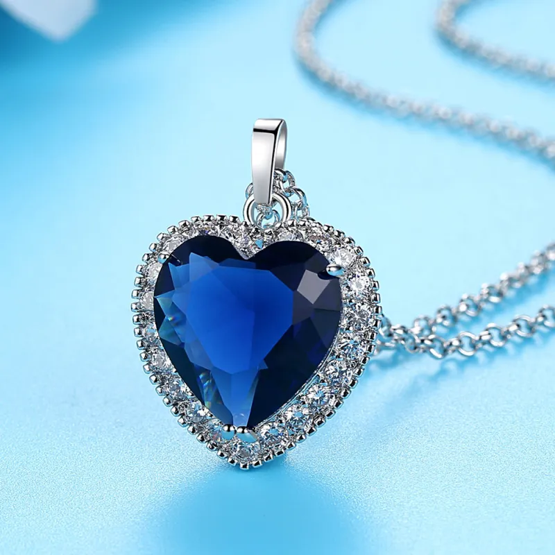 Heart Of Ocean Design Geometric Copper Women Pendant Necklace