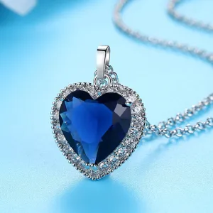Heart Of Ocean Design Geometric Copper Women Pendant Necklace