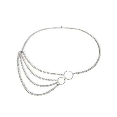 Unique Geometric Design Women Metal Body Chain 80-100cm