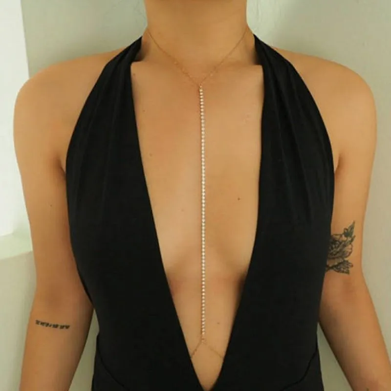 Shiny Crystal Design Women Body Jewelry