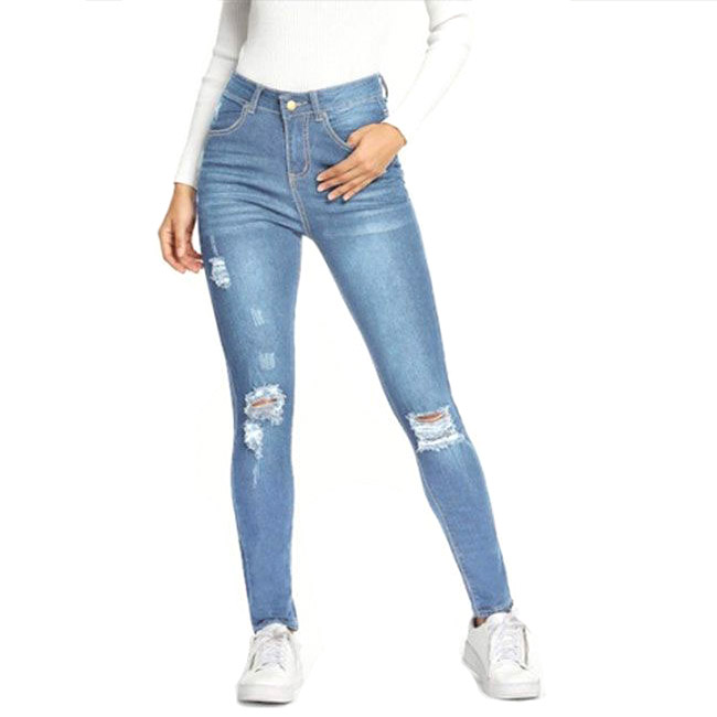 Buy Plazma Jeans Women's Skinny Fit Mid Waist Wine Color