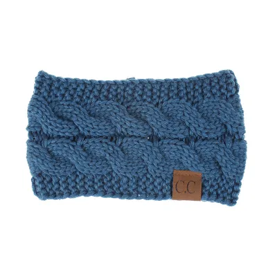 21 Colors Women Knitted Plaid Headband