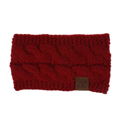 21 Colors Women Knitted Plaid Headband