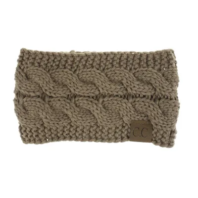 21 Colors Women Knitted Plaid Headband
