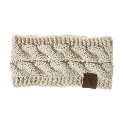 21 Colors Women Knitted Plaid Headband