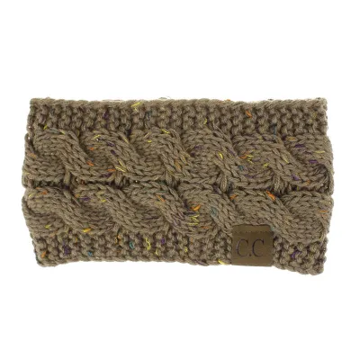 21 Colors Women Knitted Plaid Headband