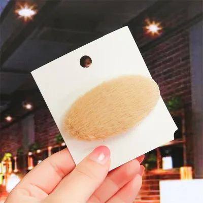 Fashion New Geometric Plush Women Hair Clip Square Oval Rectangle
