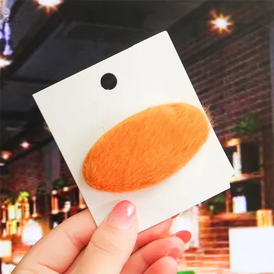 Fashion New Geometric Plush Women Hair Clip Square Oval Rectangle