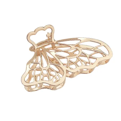 Metal Butterfly Shape Women Hair Claw Gripper
