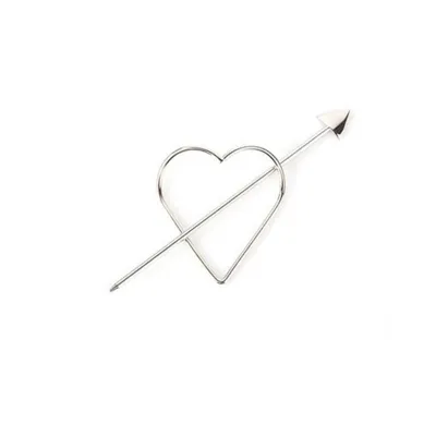 Women Hollow Out Star Heart-shape Arrow Alloy Bobby Pins