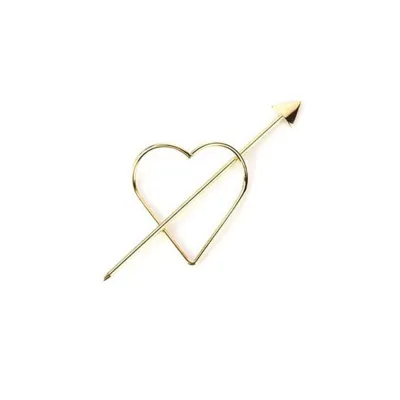 Women Hollow Out Star Heart-shape Arrow Alloy Bobby Pins