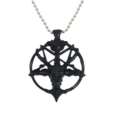Retro Skull Sheep Head Men Pendant Necklace