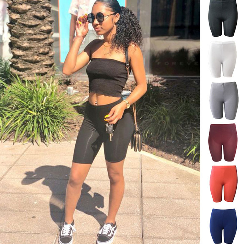 Wholesale S-XL Simple Solid Color Fitness Sports High