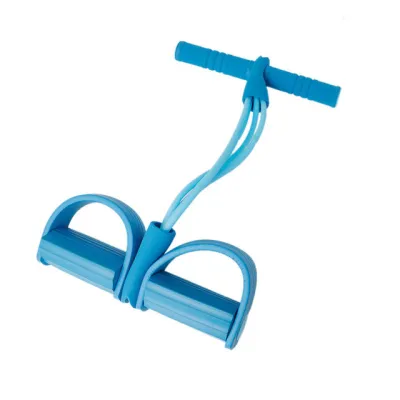 Fashion 4-Tube Foot Pedal Pull Rope Yoga Sit-up Home Fitness Equipment