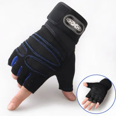 Men's Half-Finger Weight Lifting Gloves for Home Fitness Gym Workout