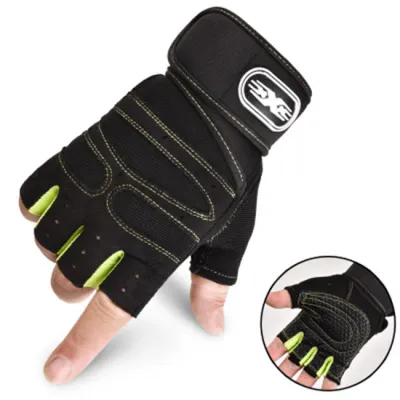 Men's Half-Finger Weight Lifting Gloves for Home Fitness Gym Workout