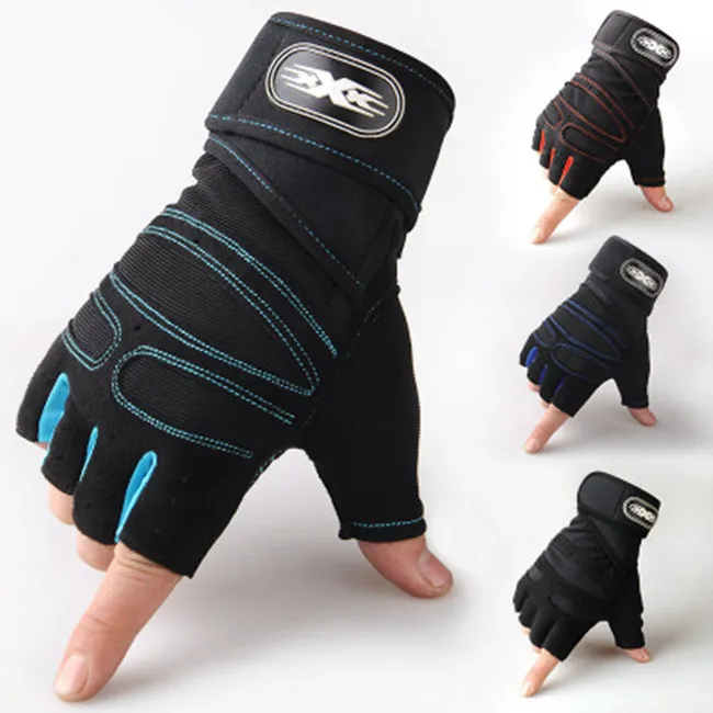 Men's Half-Finger Weight Lifting Gloves for Home Fitness Gym Workout