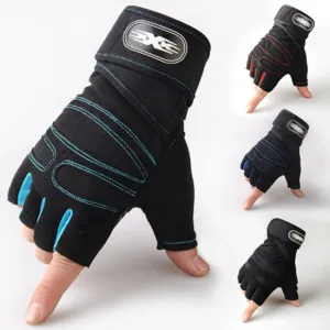 Men's Half-Finger Weight Lifting Gloves for Home Fitness Gym Workout