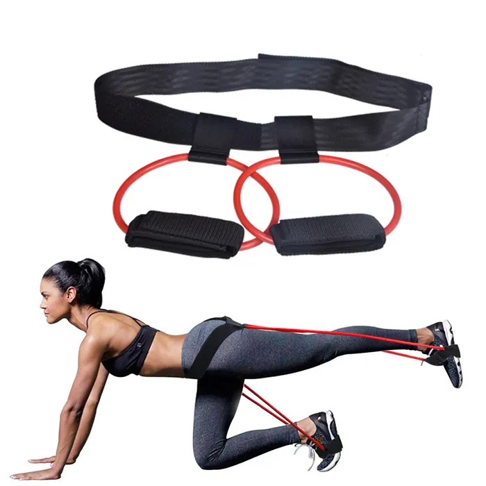 Home Yoga Resistance Booty Bands Set for Leg Muscle Training Elastic Pedal Bands