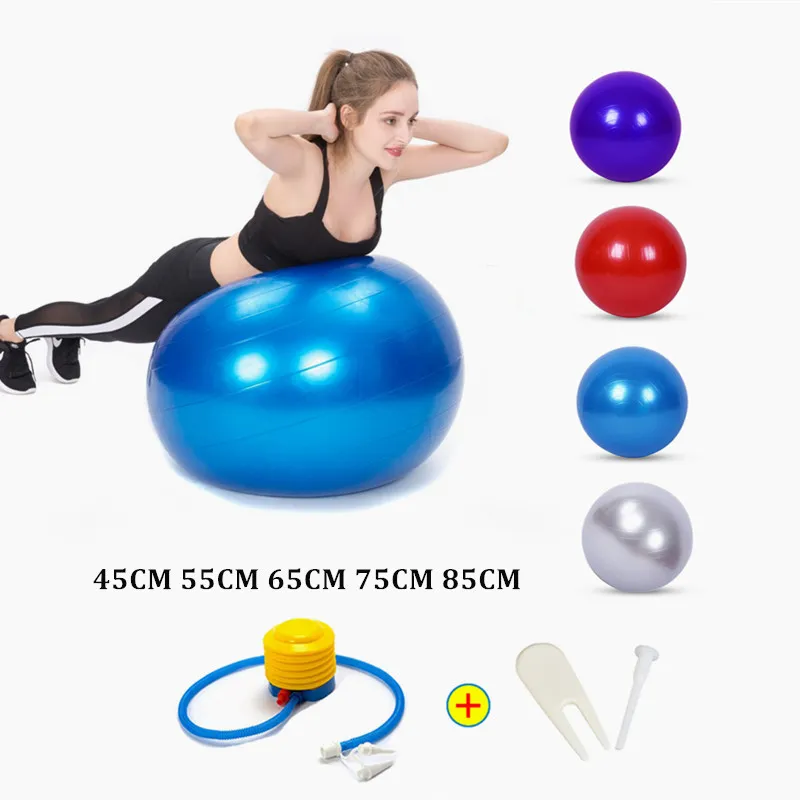 Multi-Color PVC Sports Massage Yoga Balls With Pump