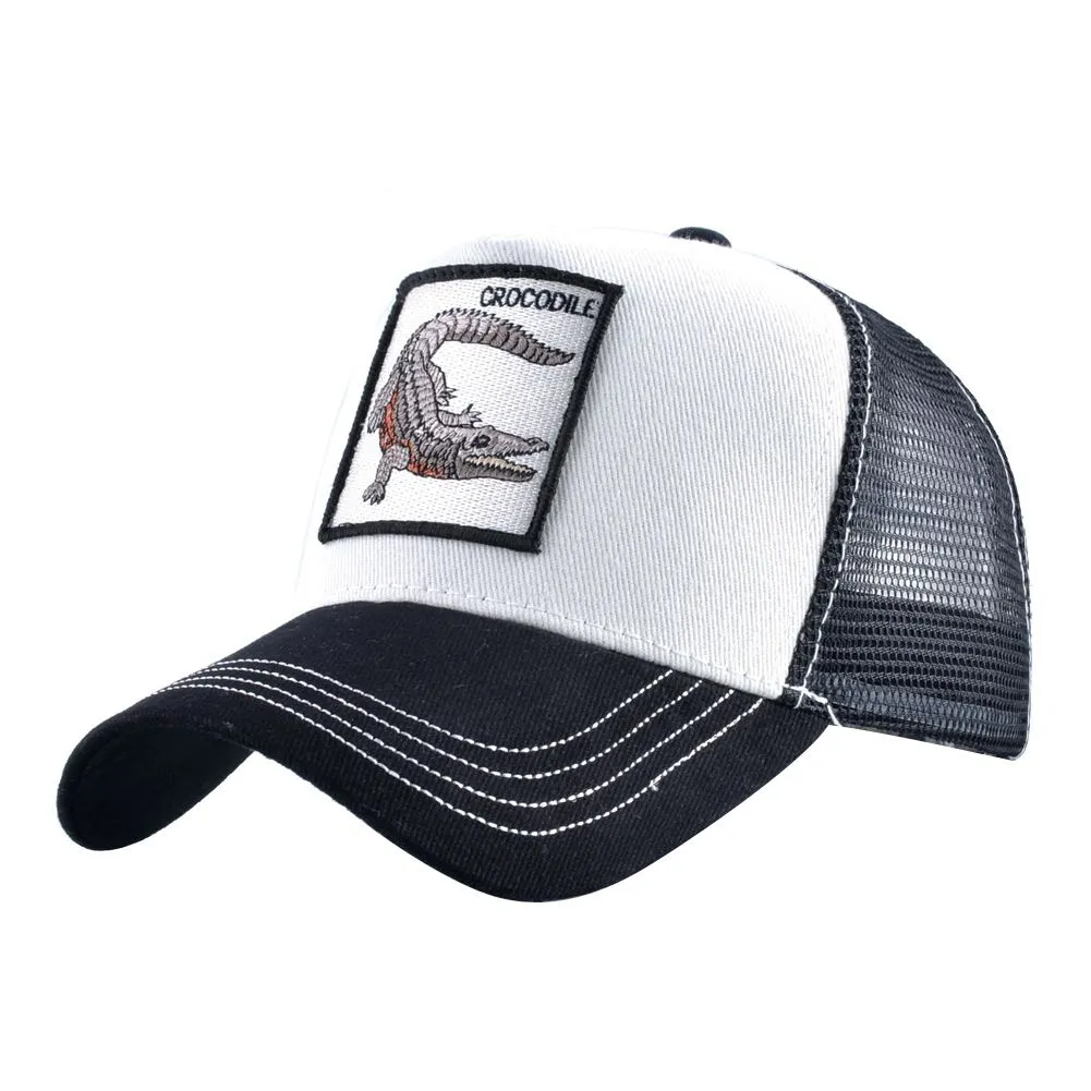 Animal Embroidery Baseball Cap Cotton