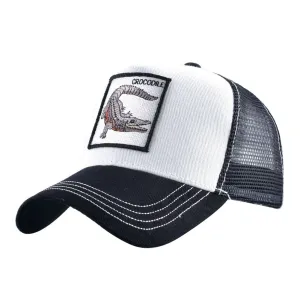 Animal Embroidery Baseball Cap Cotton
