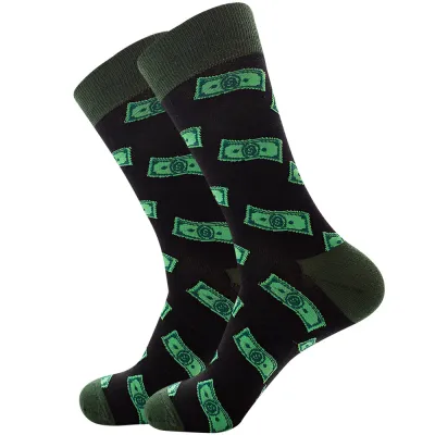 Women Breathable Stretchy Cotton Cartoon Mid-Calf Socks