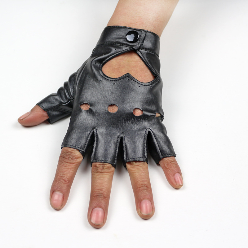 小物 Nepenthes x Unlikely Fingerless Glove Chunky Spikes Punk Black chain fingerless Wrist Gloves short