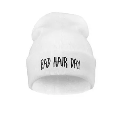 Women Casual Embroidery Knitted Dome Beanie Hat
