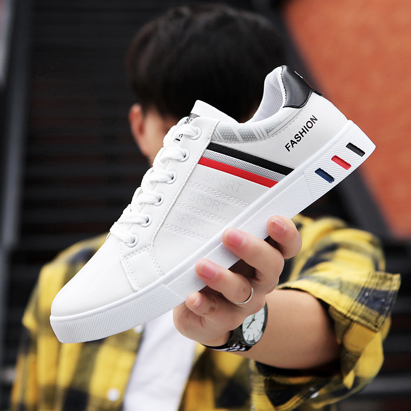 Wholesale Size:6.5-10 Men Color Block Lace-up Comfort