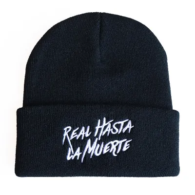 Unisex Winter Hip Hop Embroidery Knitted Hats Dome Beanie