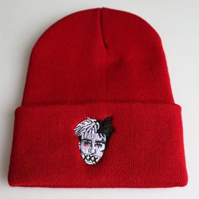 Unisex Winter Portrait Embroidery Knitted Beanie Hat