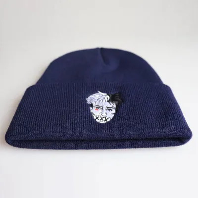 Unisex Winter Portrait Embroidery Knitted Beanie Hat