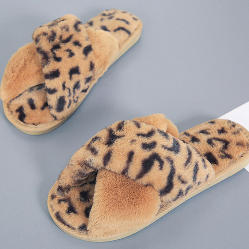 Wholesale Size:4.5-9 Women Winter Leopard Crossing Design
