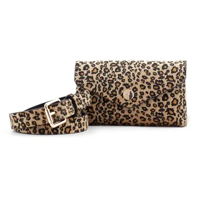 Women Leopard Snake Pattern Waist Pack Coin Purse Belt
